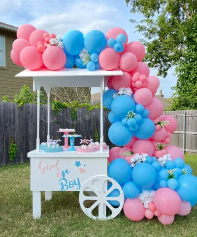 Balloon garland - Mv Fiestas | candy cart decoration