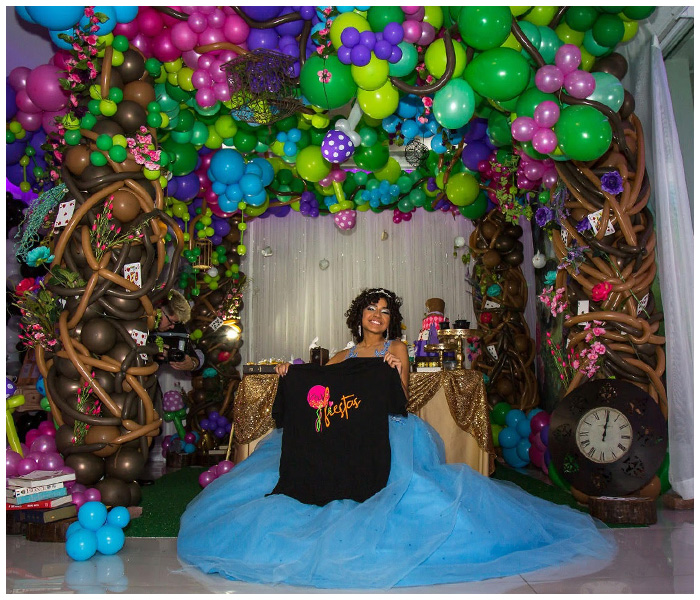 Balloon decorations in dallas, Texas | Mv Fiestas | Quinceañera Decorations
