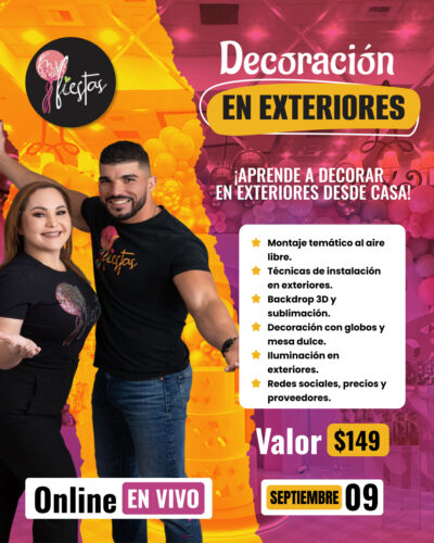 Decoracion en exteriores - Taller online