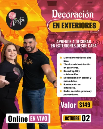 Decoracion en exteriores - Taller online